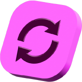 3D recycle icon